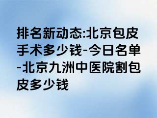 排名新动态:北京包皮手术多少钱-今日名单-北京惠城中医院割包皮多少钱