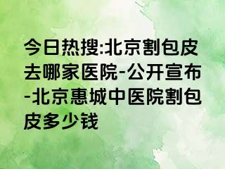 今日热搜:北京割包皮去哪家医院-公开宣布-北京惠城中医院割包皮多少钱